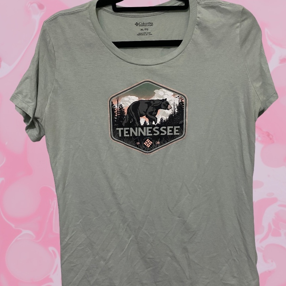 Columbia Women's Mint Green Graphic Tee